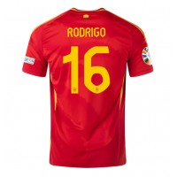 Spain Rodri Hernandez #16 Replica Home Shirt Euro 2024 Short Sleeve